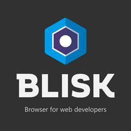 Blisk logo with text and headline dark