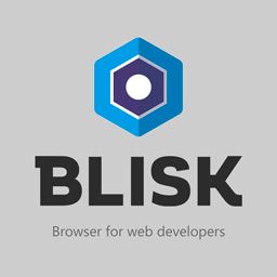 Blisk logo with text and headline grey