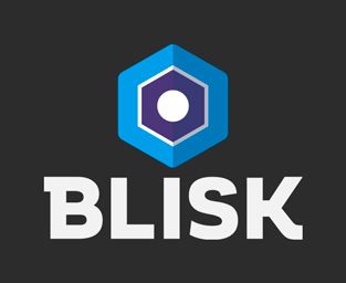 Blisk logo with text vertical